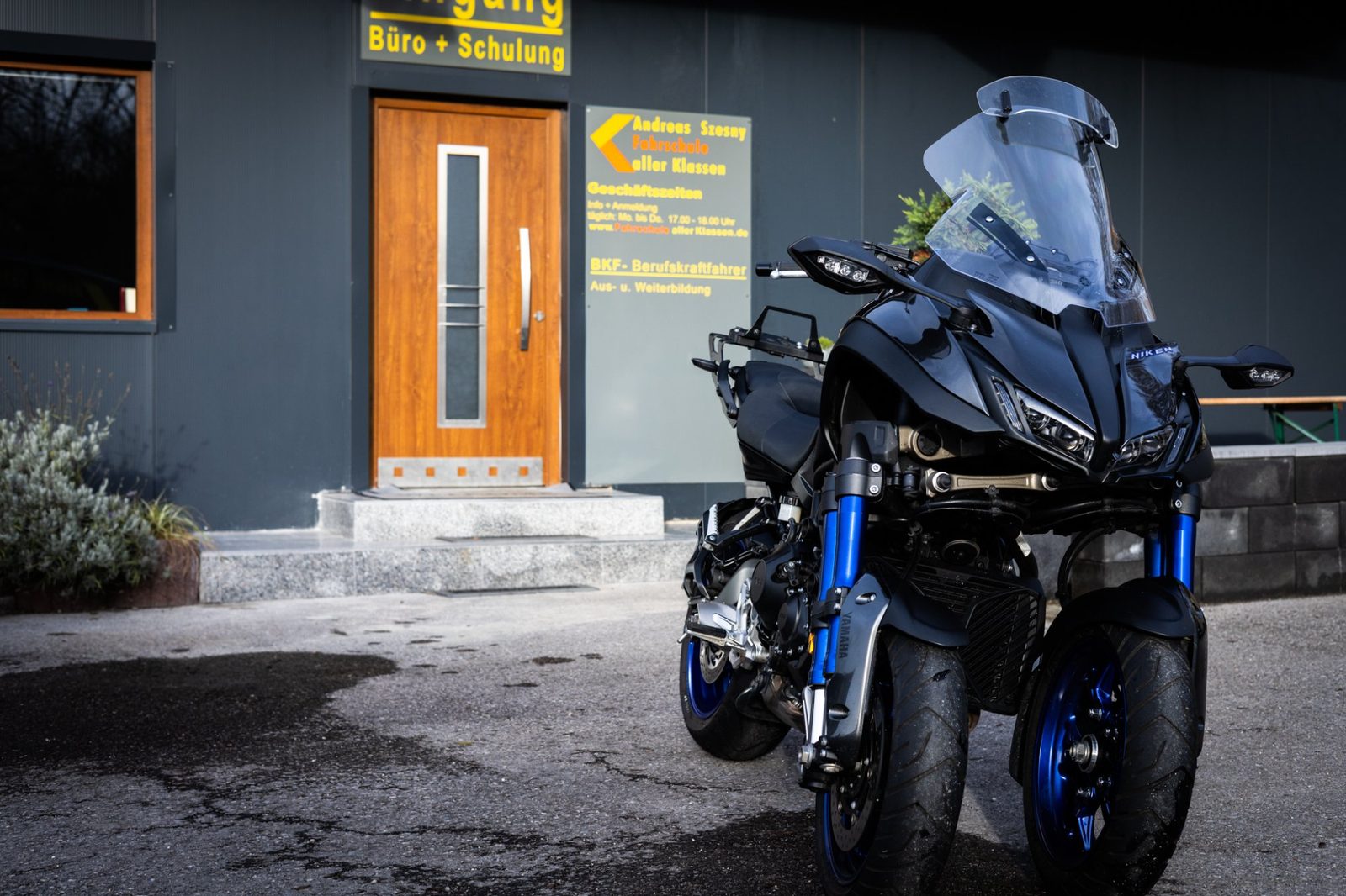 Motorrad der Fahrschule Aller Klassen